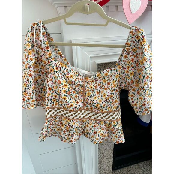 NWT LOST + WANDER SPRING SUNRISE TOP $88 - Picture 5 of 7